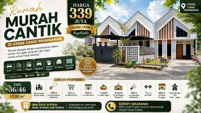 dijual rumah perumakan kkr1 prambanan