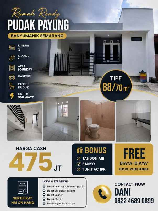 dijual rumah pudka payung