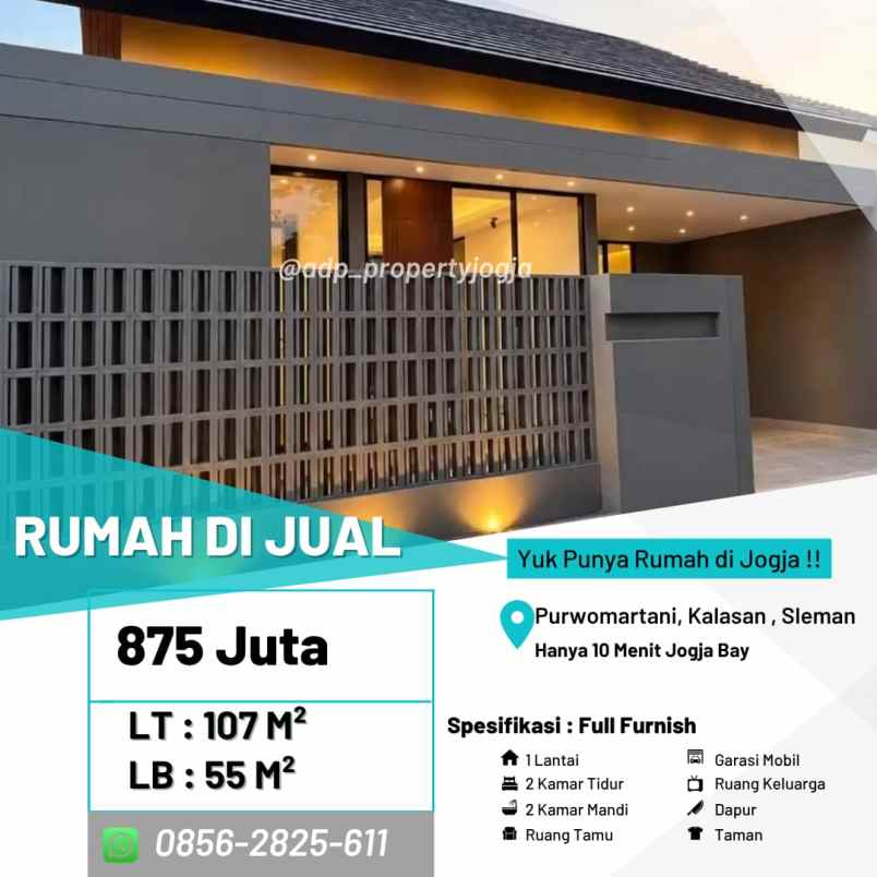 dijual rumah purwomartani kalasan sleman