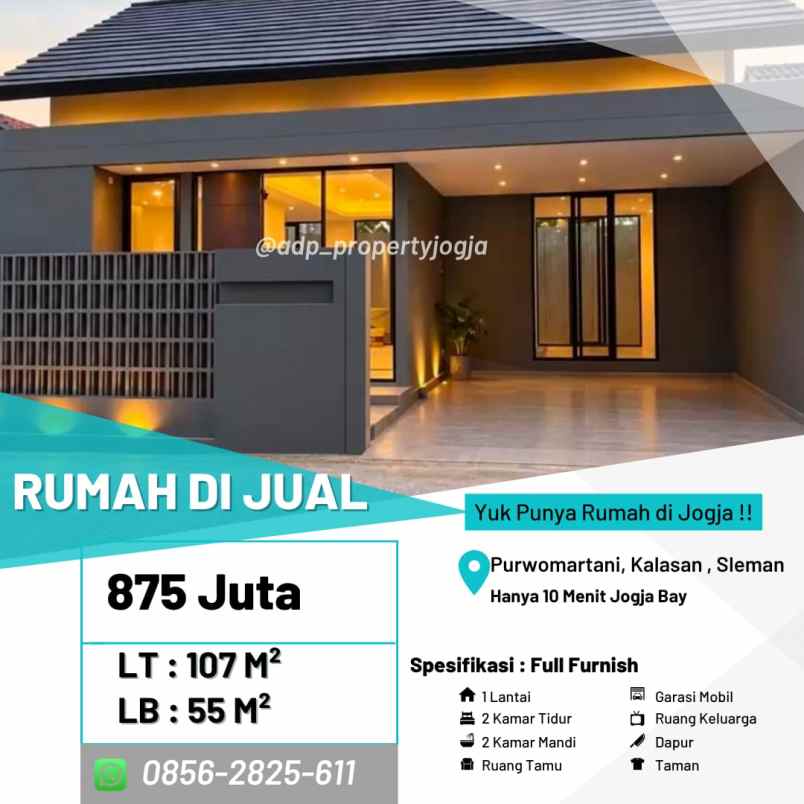 dijual rumah purwomartani kalasan sleman