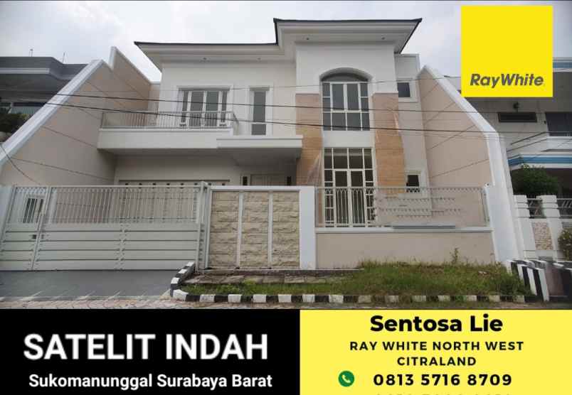 Dijual Rumah Baru Satelit Indah Surabaya Barat Mewah Dekat Perum Chofa