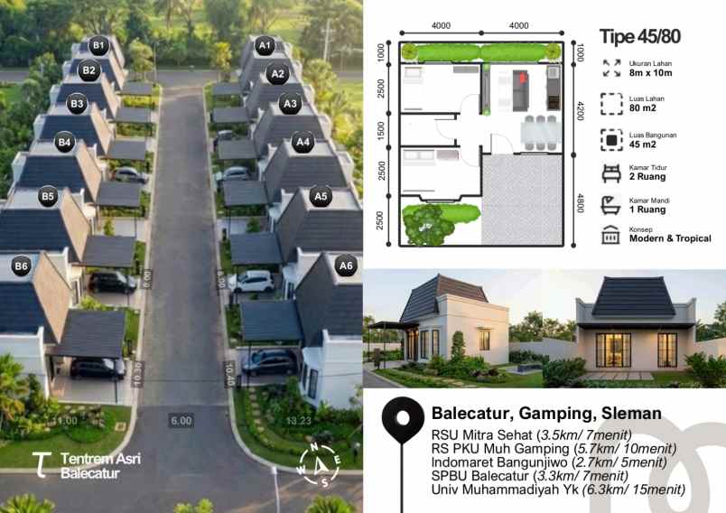 dijual rumah sembung