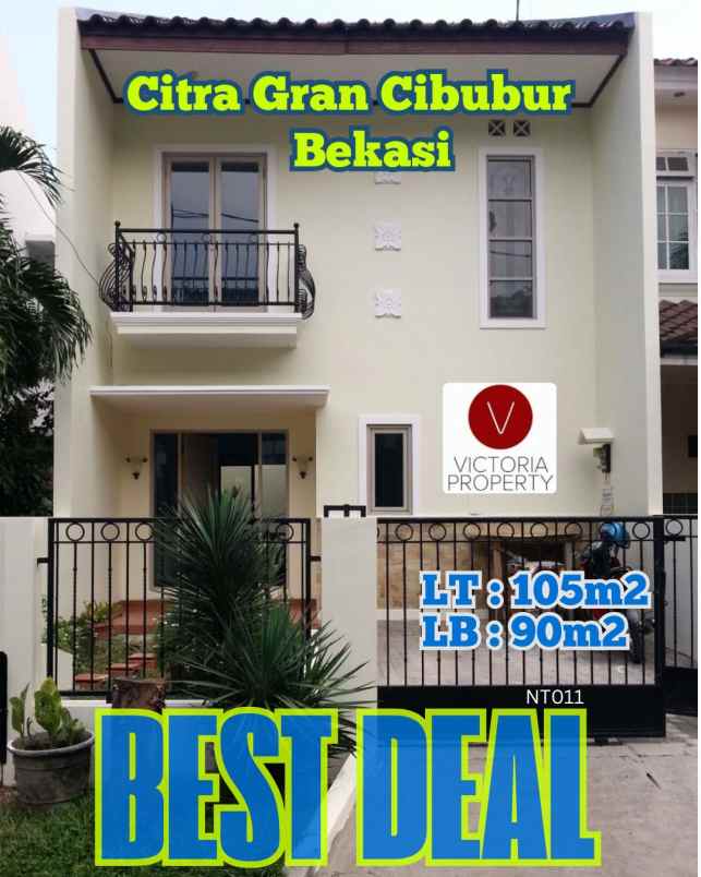 dijual rumah siap huni citra gran cibubur