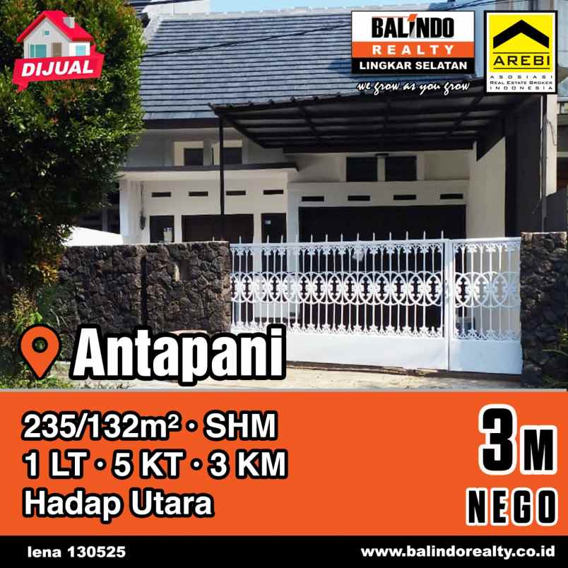 dijual rumah tanjung asri
