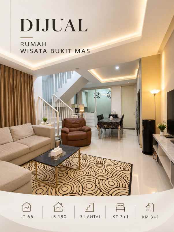 dijual rumah wisata bukit mas 2 surabaya