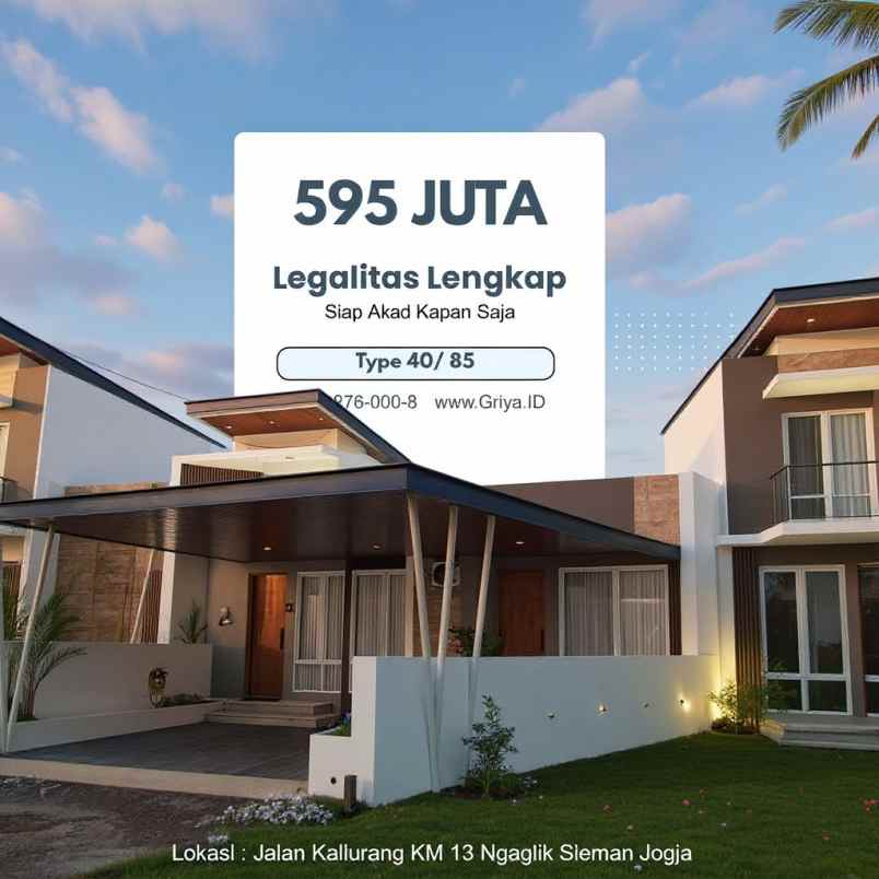 dijual rumah wonosalam ngaglik sleman jogja