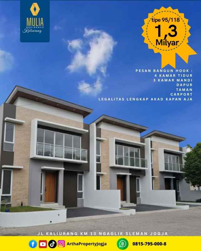 dijual rumah wonosalam ngaglik sleman jogja