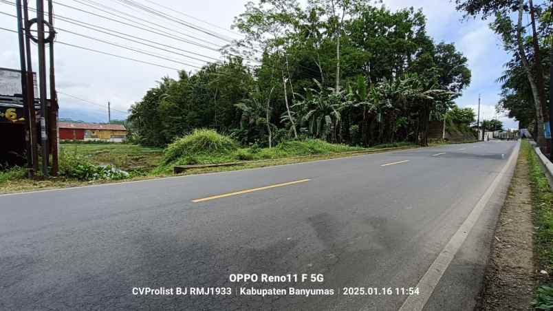 dijual tanah di cilongok 1 menit ke pasar cilongok