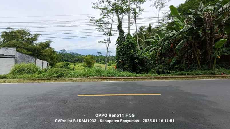 dijual tanah di cilongok 1 menit ke pasar cilongok