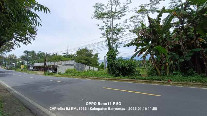 dijual tanah di cilongok 1 menit ke pasar cilongok