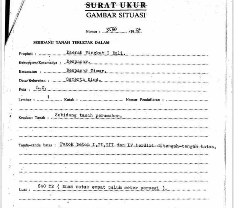 dijual tanah drupadi
