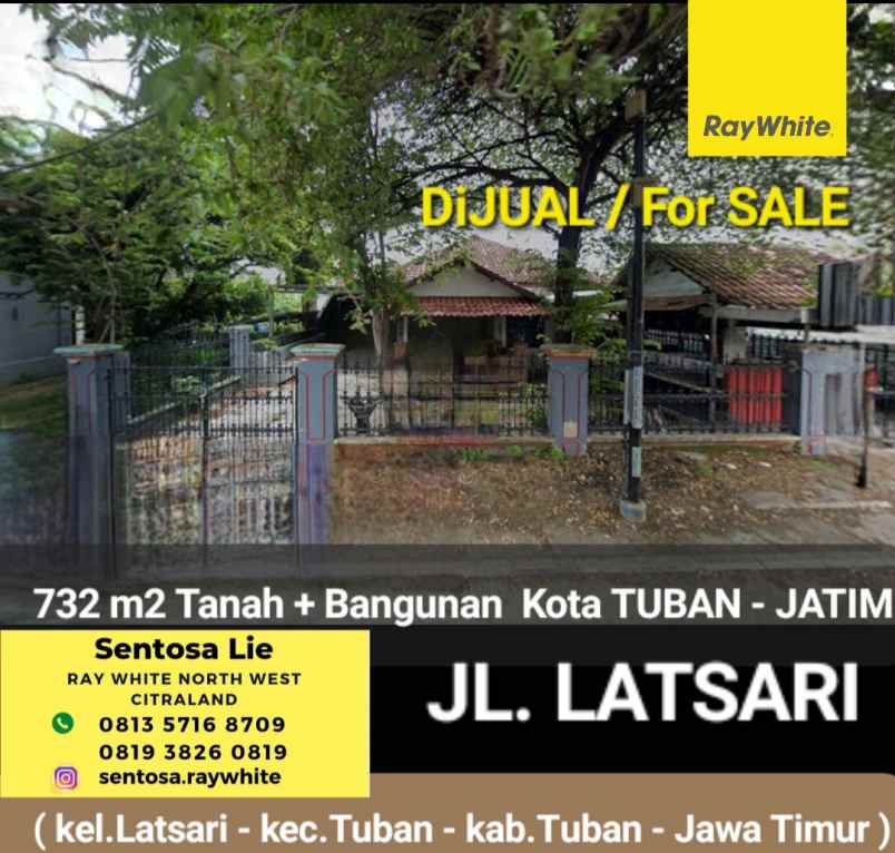 dijual tanah jalan latsari