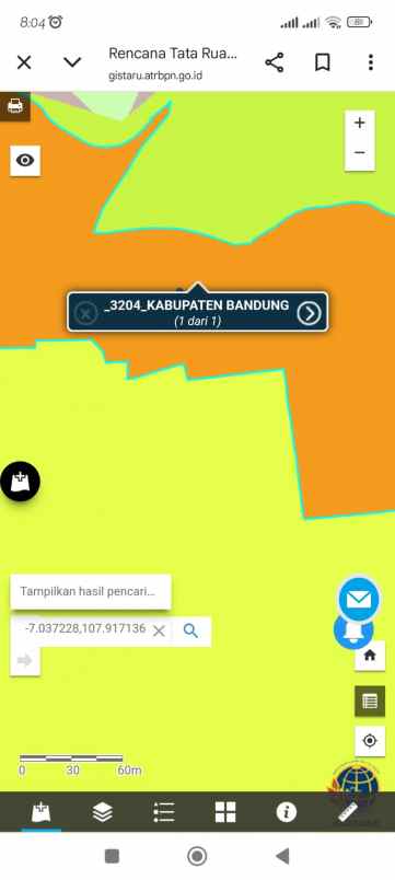 dijual tanah jalan nasional iii desa ciaro