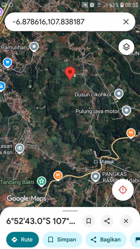dijual tanah jalan raya rancakalong