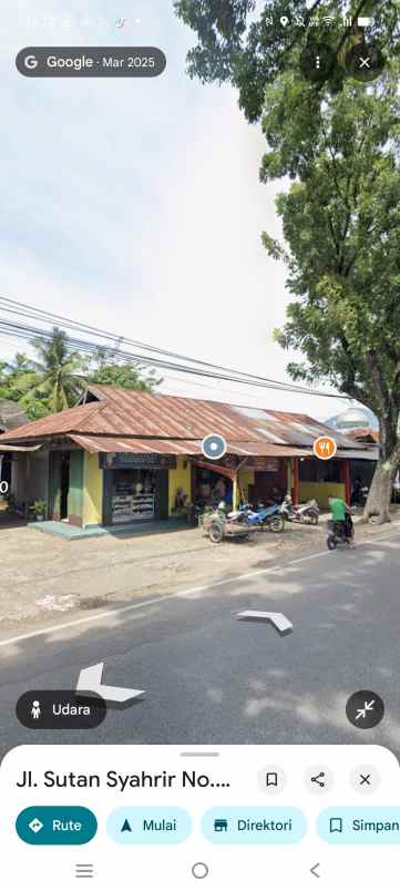dijual tanah jalan sutan syahrir no 250