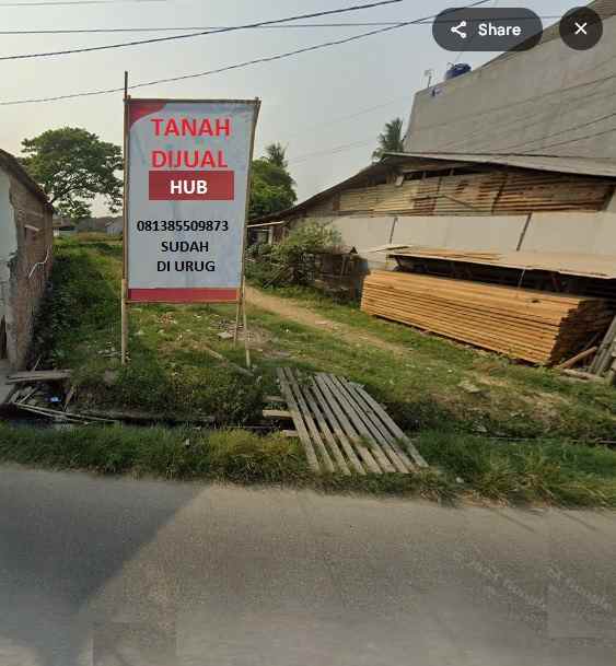 dijual tanah jl jagawana kab bekasi
