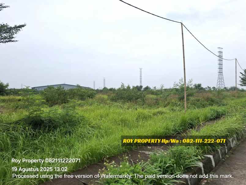 dijual tanah jl marunda makmur