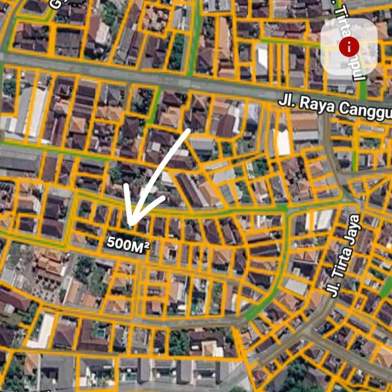 dijual tanah jl tirta jaya