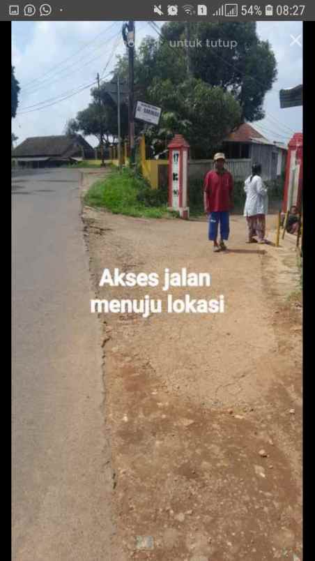 dijual tanah lembur sawah cijeruk desa