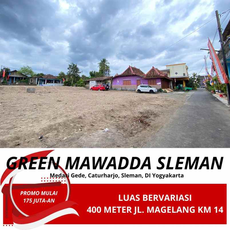dijual tanah medari gede caturharjo