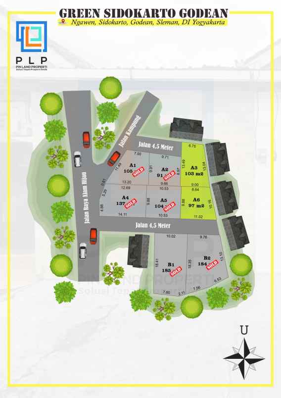 dijual tanah ngawen sidokarto godean
