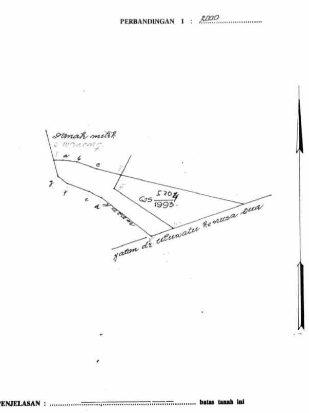 dijual tanah pantai pandawa