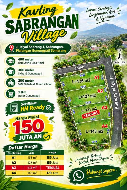 dijual tanah plalangan