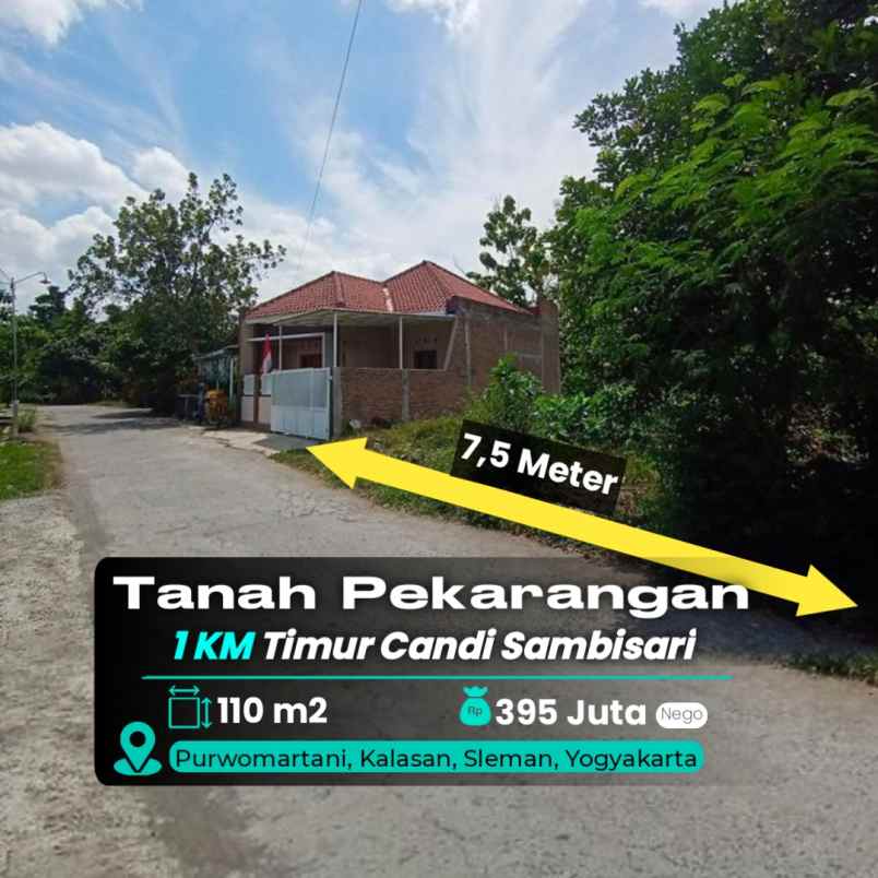 dijual tanah purwomartani