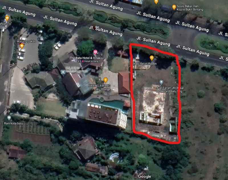 dijual tanah sultan agung batu
