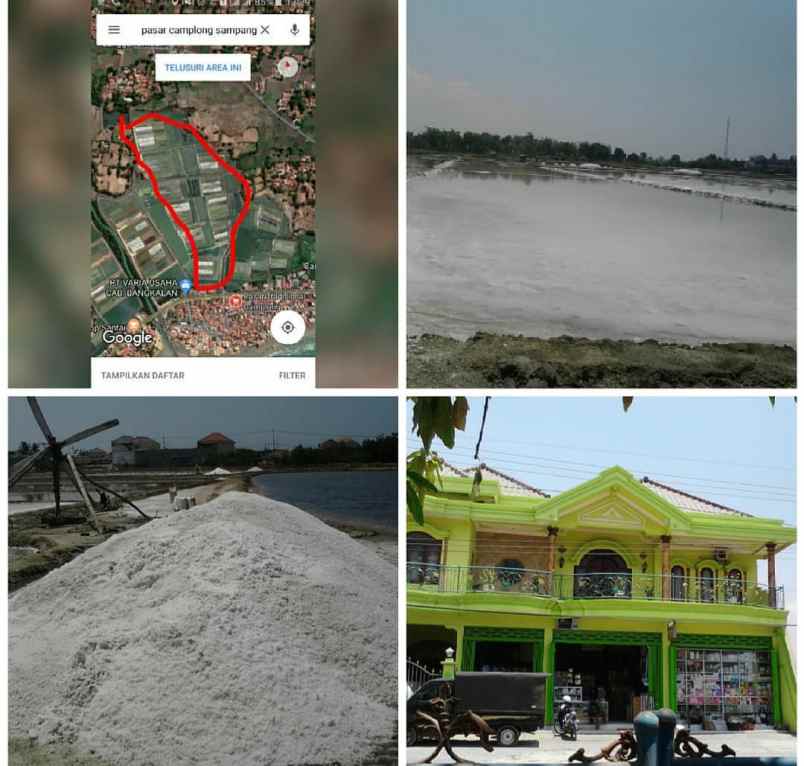 dijual tanah tambak garam strategis