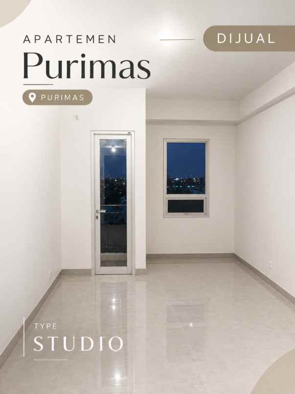 dijual unit studio apartemen purimas surabaya