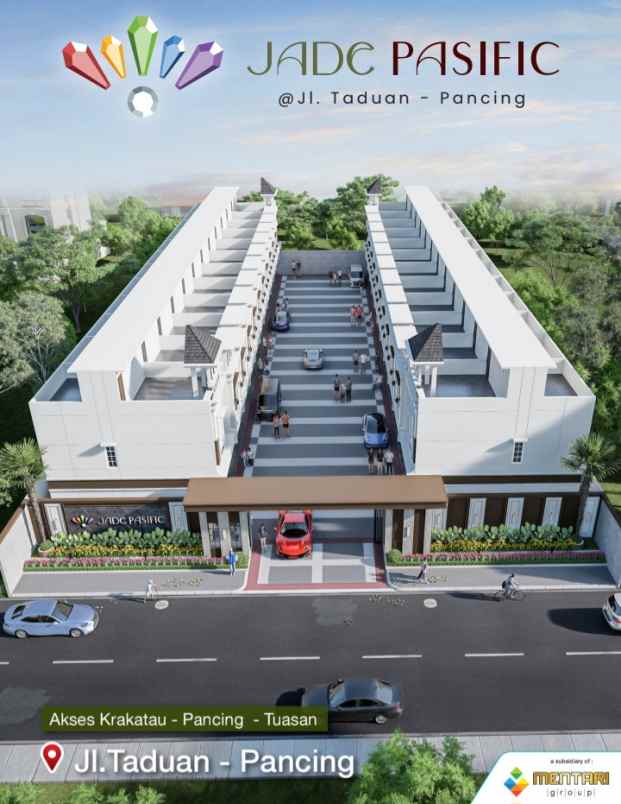 dijual villa jalan taduan mmtc pancing