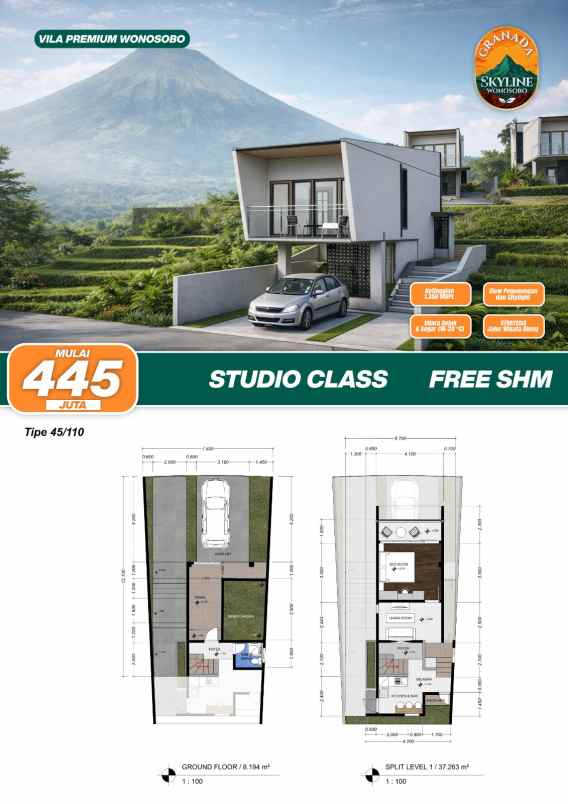 dijual villa kertex wonosobo jawa tengah
