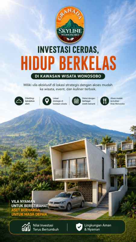 dijual villa kertex wonosobo jawa tengah