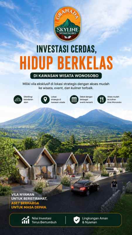 dijual villa kertex wonosobo jawa tengah