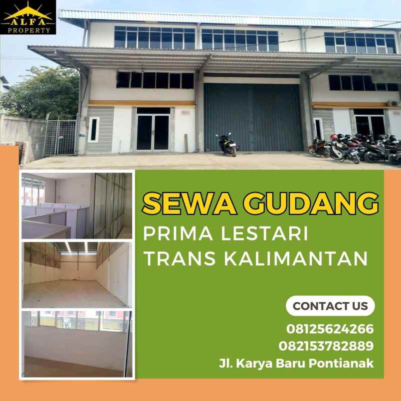 disewakan gudang prima lestari kota pontianak