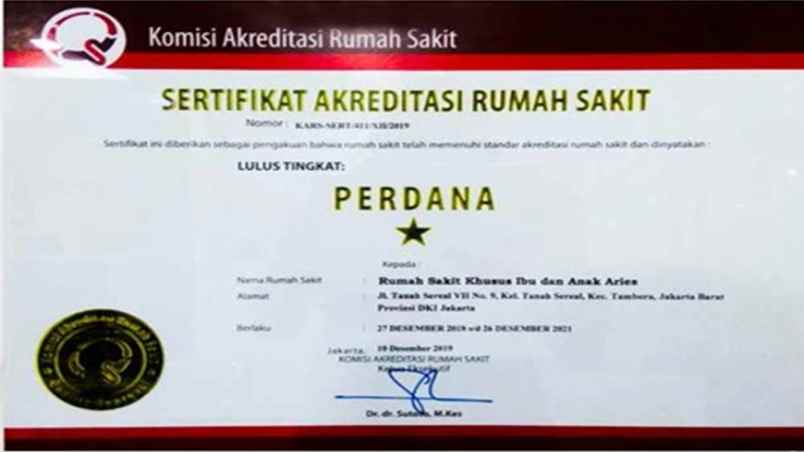 foresale rumah sakit aries