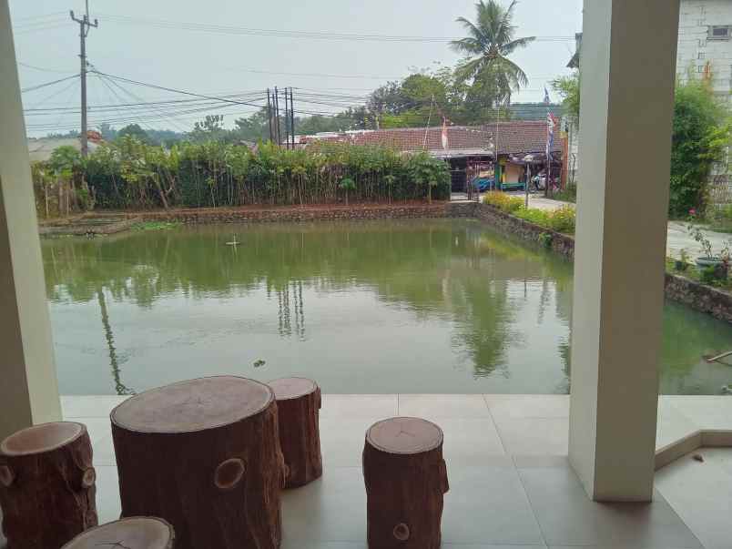 jual rumah mewah dan 11 kolam ikan di kabupaten bogor