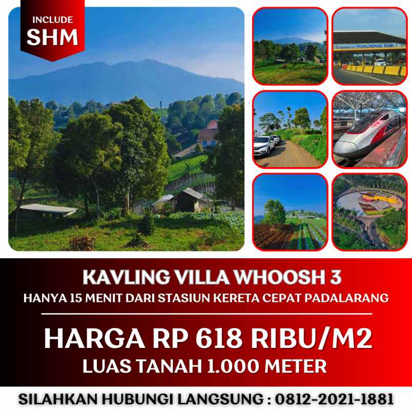jual tanah murah dekat stasiun kereta cepat padalarang