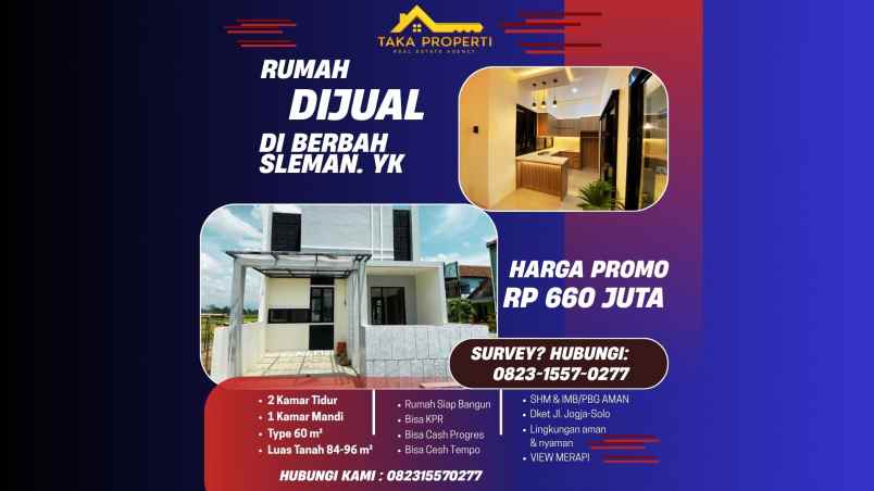 karta virendra rumah strategis berbah sleman