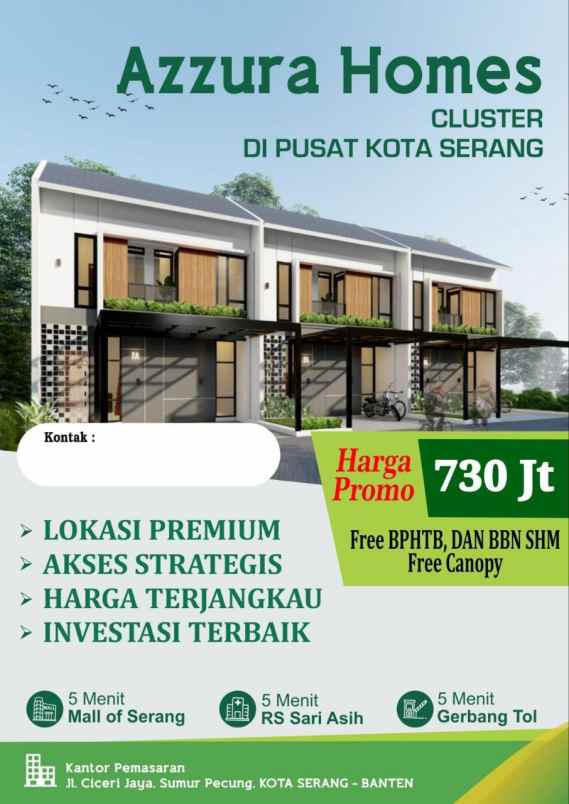 perumahan cluster baru di serang