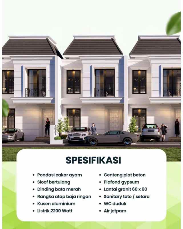 rumah bekasi timur 2 lantai tanpa dp