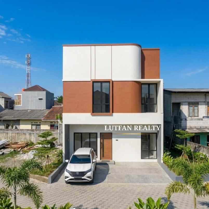 rumah cluster modern industrial dekat toll gate limo