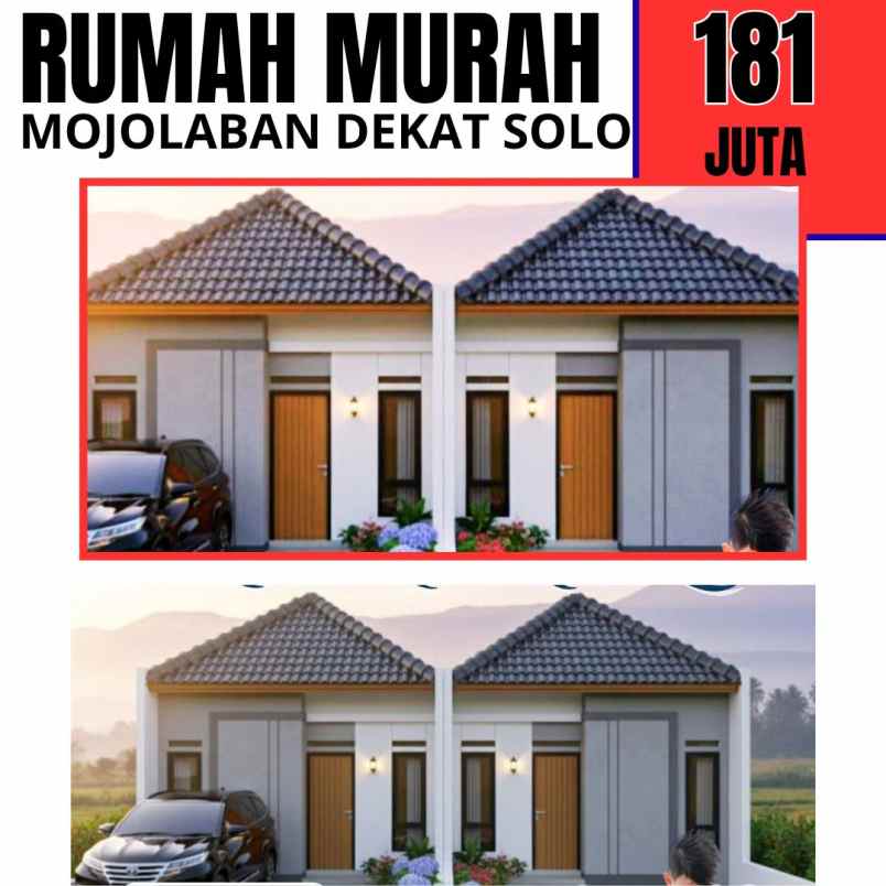 rumah dijual di mojolaban solo 181 juta
