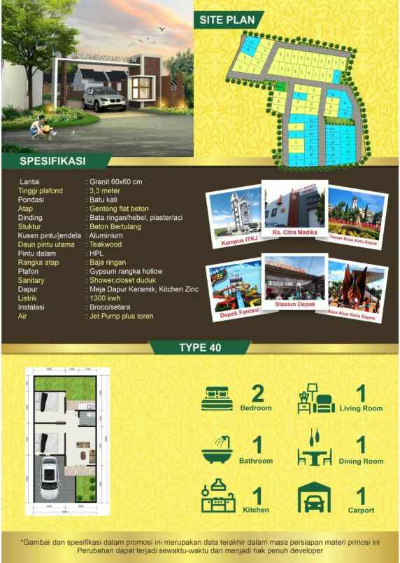 rumah jl muhari cilodong depok