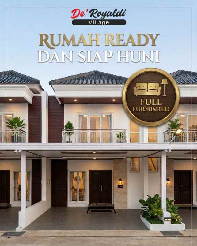 rumah mewah 2 lantai harga terjangkau