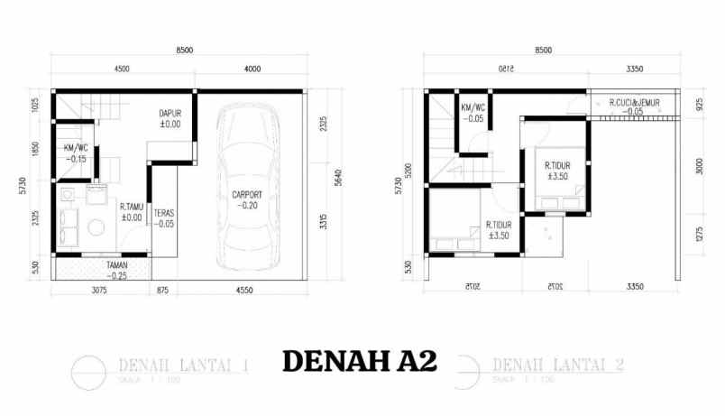 rumah murah setu cipayung jakarta timur 2 lantai
