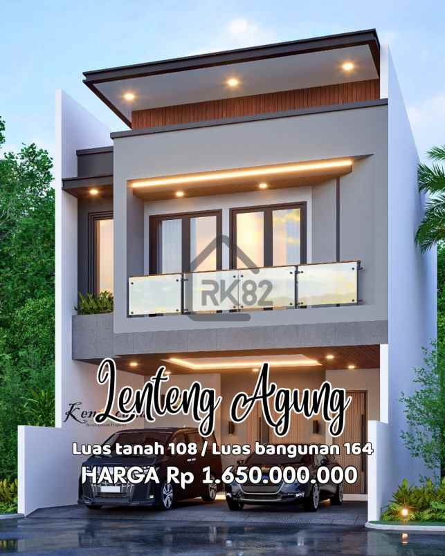 rumah murah tanah besar di lenteng agung cuma 1 unit