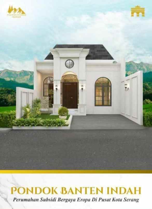 rumah pondok banten indah di kota serang