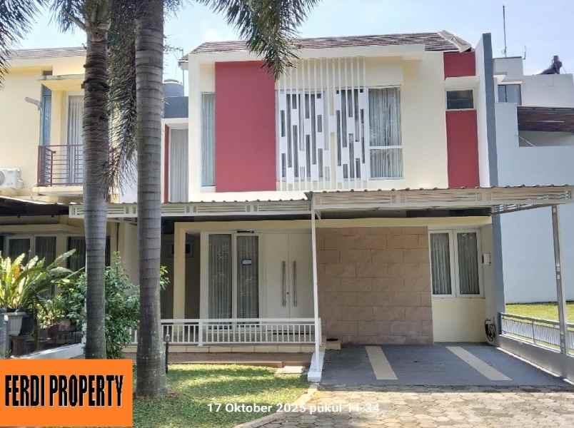 rumah rapi cantik depan taman citra gran cibubur